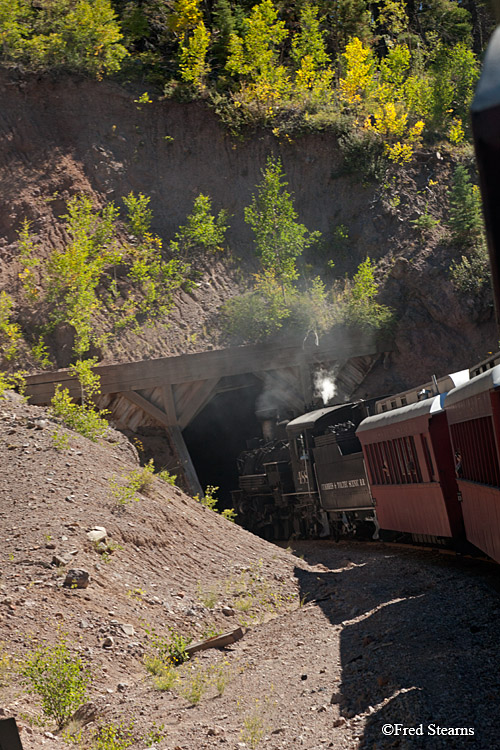 Cumbres and Toltec Scenic Railroad Steam Engine 488 Rock Tunnel